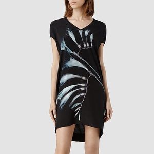 All Saints Emi Freesia Ht Silk Printed Dress